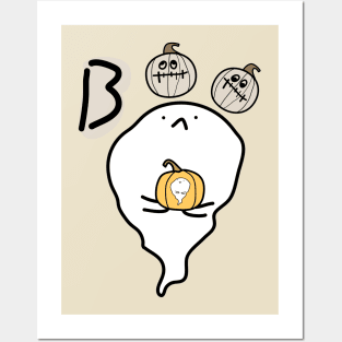 Boo cute Halloween ghost Posters and Art